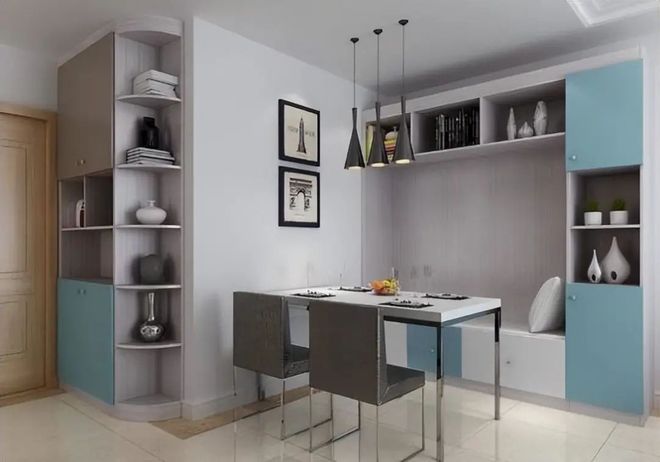 ：年轻人弃传统餐桌选卡座好看实用还省空间mg不朽情缘游戏网站登录小户型装修新趋势(图3)