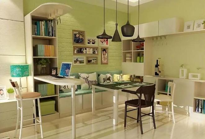 :年轻人弃传统餐桌选卡座好看实用还省空间mg不朽情缘游戏网站登录小户型装修新趋势(图4) :年轻人弃传统餐桌选卡座好看实用还省空间mg不朽情缘游戏网站登录小户型装修新趋势(图4)