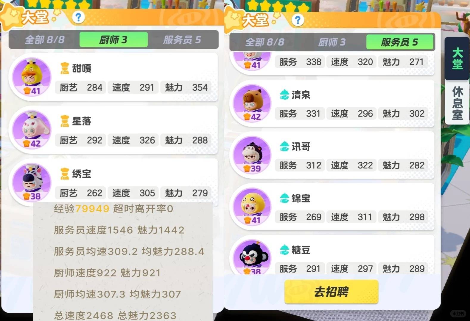 2级布局攻略：员工菜单及8w收益摆法不朽